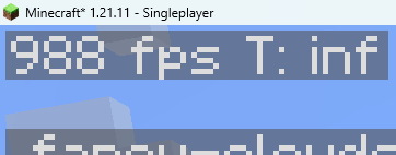 Without mod – 988 FPS